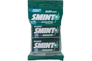Smint Caramelo Comprimido sin Azúcar Tin con Sabor A Eucalipto, 2 x 35g