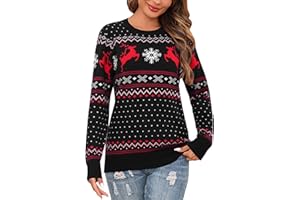 Bresdk Weihnachtspullover Damen Christmas Pullover Partner Paar Couple Weihnachtspulli Frauen