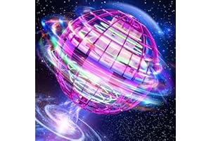 ‎TOMZON TOMZON Hoverball Fliegender Ball, Magic Spinner Flugball mit LED Lichter, Mini Drohne, Flying Ball, Fliegendes Spielzeug, Boomerang Schwebender Ball, Geschenk für Kinder Jungen Mädchen, Lila