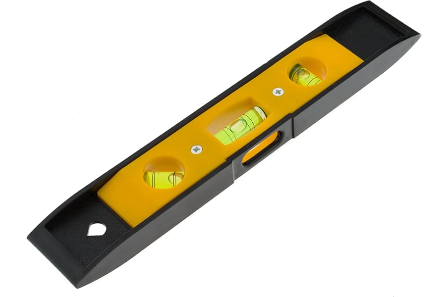 Coral 57300 Essentials Torpedo Spirit Level with Vertical Horizontal and 45 Degree Vials and Magnetic Base 9 inch