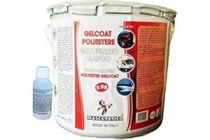 LASAV Gelcoat paraffinato bianco bicomponente con catalizzatore 5 kg per nautica barche stampi camper