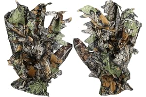 Gedourain mimetici a Foglia, da Caccia 3D in Pongee durevoli e robusti Pragmatici di Forte praticità per l'esterno