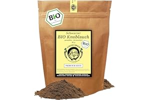 UNCLE SPICE® BIO schwarzer Knoblauch gemahlen - 80g - Knoblauchpulver schwarz SUPERFOOD Black Garlic - BIO fermentierter Knoblauch - in schmackhafter Premium Qualität, DE-ÖKO-005