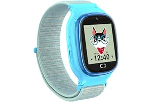 PTHTECHUS Kinder Uhr Smartwatch - Smartwatch Kinder Uhr Telefon Anruf SOS Schrittzähler Videorecorder Musik Wecker, Geschenke für Mädchen von 4-12 Jahren, Blau