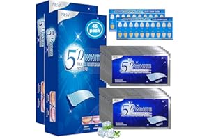 OHSN Bande Blanchiment Dentaire 48 Pcs Whitening Strips Teeth Whitening Strips Bandes Blanchissantes Dents Strips Pour Blanchiment Des Dents 5d Blanchiment Dentaire Avec Plaques Colorimétriques Dentaires