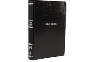 NKJV Holy Bible, Giant Print Center-Column Reference Bible, Black Leather-look, Thumb Indexed, 72,000+ Cross References, Red Letter, Comfort Print: ... Version: Holy Bible, New King James Version