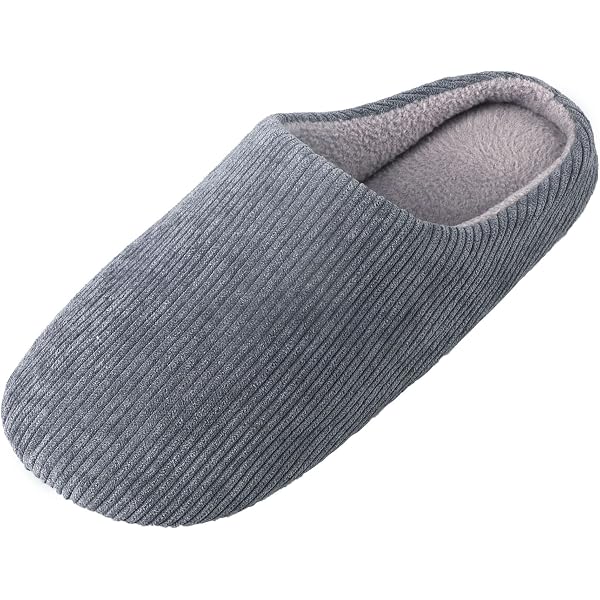 Pantoufles Unisexes Larges Et Légères | Doublure Peluche, Semelle Caoutchouc Antidérapante - Pour Homme Et Femme