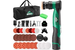 BATOCA S5 Mini Lucidatrice Batteria 12V Auto Lucidatrice per Dettagli Set di Tamponi di Lucidatura da 25mm/75mm Lucidatura Professionale Cura della Vernice Macchina per Lucidare DA&RO 2000-5500RPM