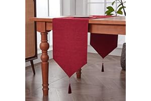 BALCONY & FALCON Table Runner, Kitchen Runner Waterproof Table Runner Modern Stain-proof Table Runner for Furniture with Tassel for Home Christmas Party Restaurants Table Runner