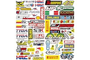 STOOKI 3 Hojas Pegatinas para Moto Adhesivos para Coche para AutomóViles CalcomaníAs para Motocicletas CalcomaníAs para Bicicletas de MontañA, CalcomaníAs para EsquíS, CalcomaníAs para Cascos