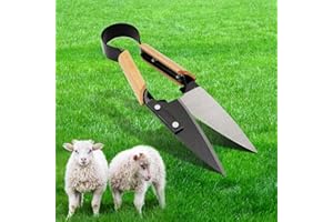 MOGOULUA 32.5cm Schafschere Multifunktionale Buchsbaumschere zum Gartenschere Strauchschere Heckenschere Abschneiden Gartenschere aus Griff mit Beschichtung aus Holz mit 16cm Klingen