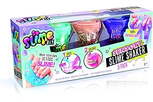 SO SLIME Canal Toys SSC 003 So DIY-Kit pour créer et décorer 3 slimes - Slime Shaker 3 pots Sans parfum Rose-bleu-violet unisex