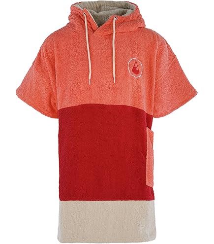 WAVE HAWAII Poncho Pink Wave Surfponcho 100% Bauwolle für Körpergrößen