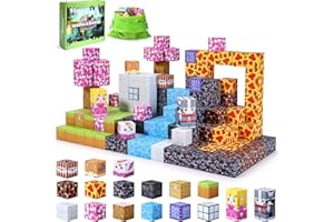 Mexgcom Magnetische Bausteine, 84 Stück Magnetic Building Zauberportal Set, Magnetische Bausteine Spielzeug Kinder, Magnetische Kleinkindspielzeug Spielzeug für Jungen und Mädchen ab 3 Jahren