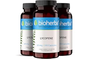 Lycopene 20 mg – 300 Capsules | Tomato-Derived Supplement with Natural Antioxidant Properties by BIOHERBA