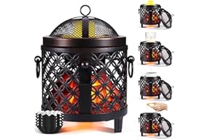 Wowlela Lámpara de Fragancia eléctrica, Quemador eléctrico 4 en 1 para Cera aromática, Vela y Aceite aromático, Calentador de Cera eléctrico para Regalos y Decoraciones de Oficina doméstica