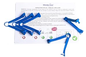Wonder Care 5 Morsetti riutilizzabili per cordone ombelicale Whelping Razza Cucciolo Gattino