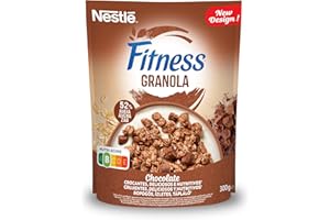 Nestlé Fitness Cereales Granola Copos de Avena Integral y Trigo con Miel, 300g