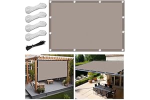 FLYSOUL Tenda a Vela Parasole 2x3m Vele Ombreggianti Impermeabile Rettangolare Vele Parasole da Giardino Protezione Solare Schermo UV con Funi di Tensione per Terrazze Balconi