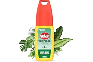 Autan Tropical Vapo, Spray Antizanzare, Repellente Zanzare Azione Protettiva Duratura, Fino a 8h di protezione, Adatto a Viaggi in Luoghi Tropicali, Efficace contro Virus West Nile, 1 Conf. da 100ml