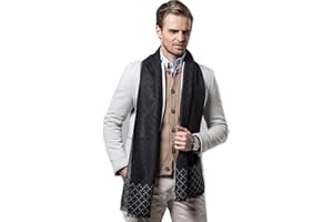 Tuopuda Uomo Sciarpa Invernale Sciarpa Cashmere Plaid Leisure Sciarpa d'affari