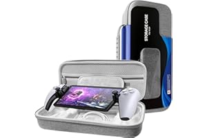 Nspiel Housse pour Playstation Portal Console, Rigide étui PS Portal PS5 avec Partie de Stockage, EVA Antichoc Protection de Pochette PS Portal Playstation Console, Accessoires PS5 Portal (Gris)