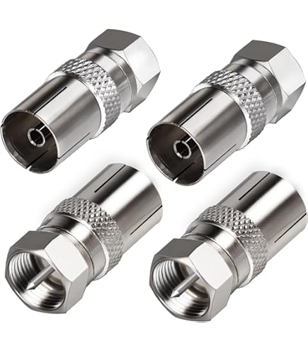 Fiche TV Femelle Coaxiale 9,52 Mm Legrand 50010 - Sortie Droite, Pour Installation Murale Ou Prise