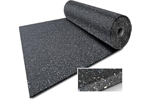 FLOORDIREKT Tappetino da stalla in granulato di gomma | fondo stalla | facile posa e seduta antiscivolo | sollievo dalle articolazioni e buona tenuta (spessore: 1,0 cm, 200 x 125 cm)