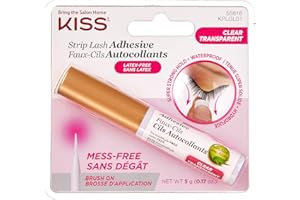 Kiss Products Ever Ez Strip Eyelash Adhesive, Clear, 0.1 Pounds by Kiss Products