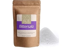 JKR Spices Sal de Epsom de 2000 g | Sal Epsom en calidad alimentaria | Sulfato de magnesio de grado alimenticio | MgSO4 en bolsa con cierre neutro de CO²