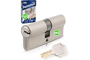 GERCAR Pro Schließanlage DIY MIX Profilzylinder 35/45 Schließzylinder gleichschließend nach wunsch kombinierbar - Zylinderschloss 80 mm A:35 B:45 - selbst zusammenstellen mit einem Schlüssel