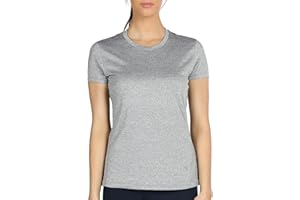 icyzone Sport T-Shirt Damen Kurzarm Laufshirt - Atmungsaktive Fitness Gym Shirt Schnell Trockened Funktionsshirt