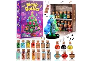 Gezimetie Zaubertrank Set für Kinder, 20 Zaubertrankflaschen mit magischer Mischung, Geschenke für 6 7 8 9 10 11 jährige Mädchen, Bastelsets, kreative Weihnachts und Geburtstagsgeschenke für Kinder