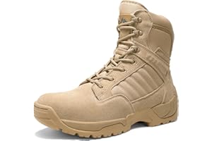 NORTIV 8 Herren Security Tactical Einsatzstiefel Boot Zipper Militär Kampfstiefel Springerstiefel