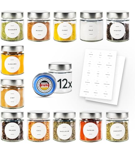 PUREGANIC® 8 Tapas Para Tarros De Cristal Con Rosca Y Tarros De
