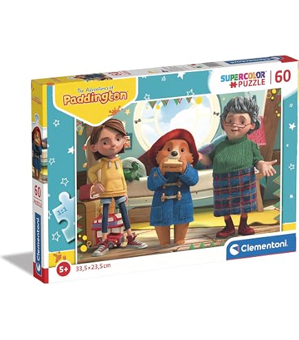 Clementoni - 25274 - Supercolor Puzzle Paddington - 3x48 pièces - Puzzle Enfants 4 Ans - boîte de 3 Puzzles (48 pièces), Puzzle Dessin animé - fabriqué en Italie