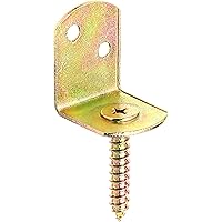 GAH-Alberts 212209 Flechtzaunhalter L-Form | in verschiedenen Ausführungen | galvanisch gelb verzinkt | Gesamthöhe 83 mm…