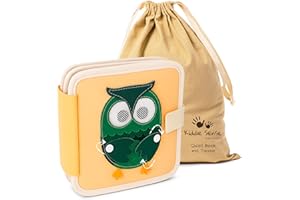 KIDDIE SENSE Quiet Book Ab 1 Jahr Montessori Filzbuch Mit Tieren Lernspielzeug Für Baby Und Kleinkinder Fördert Motorik Konzentration Und Sprache Perfekt Für Reisen Unterhaltung Und Frühes Lernen Ab 6 Monate