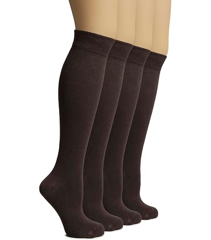 Nur Die Damen Bambus Kniestrmpfe Besonders Weich & Atmungsaktiv mit  Komfortbund Hohe Socken Kniestrmpfe : Amazon.de: Fashion
