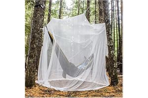 ZAYMDO Moustiquaire de Lit, 200x200x220cm Moustiquaire Carrée Universelle Moustiquaire Camping, Moustiquaire Baldaquin pour lit Double, lit Simple, lit Pliant et lit bébé