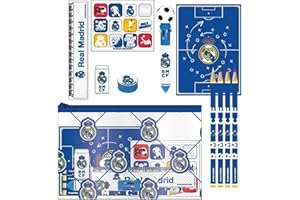 CERDÁ LIFE´S LITTLE MOMENTS Álbum de actividades coloreable del Real Madrid licencia oficial con juegos, dibujos y pasatiempos - Album Real Madrid Libro didáctico para niños madridistas desarrolla creatividad