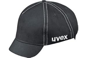 Uvex U-Cap Sport Casquette Anti-Chocs – Visière Courte – Noir – 60–63 cm