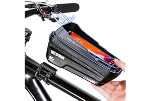 Faireach - Bolsa de Bicicleta para teléfono Impermeable, Soporte para teléfono o Bicicleta, Marco con Pantalla táctil Sensible y Bicicleta, Manillar de Bicicleta, Manillar de montaña, Moto, Gran