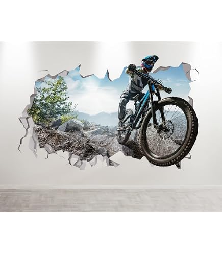 GRAZDesign Motorrad Wandtattoo - Abenteuer Aufkleber Fürs Kinder- & Jugendzimmer, In Dunkelgrau 44x40cm