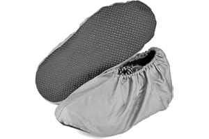MELTU 1 Pair Reusable Shoe Covers, Non-Slip Washable Overshoes, Waterproof Boot Covers, Dustproof Overshoes for Household