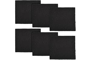 USEAMIE 6 Pack Cat Litter Box Charcoal Filters Replacement Carbon Odor Filters 6Inch x 6.5Inch Hooded Cat Litter Boxes and Pans
