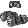 DC Comics, Batman, Stunt Force Batmobile, Indoor Remote-Control Car, Action Figure Compatible, Turbo Boost and Crazy Stunt Capabilities, Collectible Super Hero Kids’ Toys for Boys and Girls Aged 4+