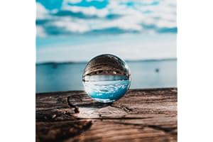 Siumir Kristallkugel mit Ständer, 80mm K9 Klare Glaskugel Lensball Fotografie Kugel für Meditation, Dekoration, Fotografie
