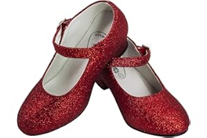 Gojoy shop- Zapato con Tacón de Danza Baile Flamenco o Sevillanas para Niña y Mujer, 5 Colores Disponibles
