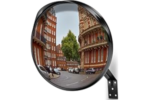 ‎ANGOONI Angooni 𝟯𝟬 / 𝟰𝟬 / 𝟰𝟱 𝗰𝗺 Konvexspiegel für Garage und Einfahrt, Parkassistent, Verstellbarer Weitwinkel-Blickwinkel, Gebogener Sicherheitsspiegel (Unterstützt Innen- und Außenbereich)